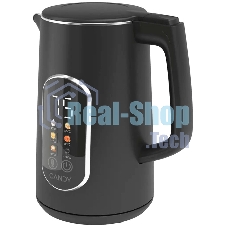 Чайник электрический Candy CK-400 1.7л. 2200Вт черный корпус: нерж.сталь/пластик (FM04WKM00RU)