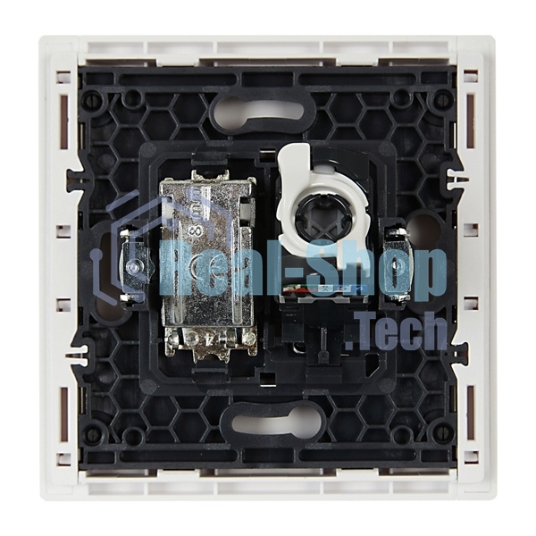 Розетка двойная TV+RJ45 кат.5E IEK FORTE&PIANO FP236 белый