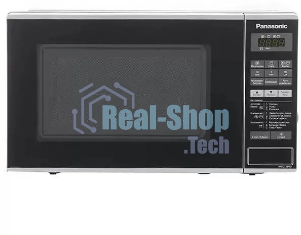 Микроволновая печь Panasonic NN-GT264MZPE серебристый/черный, 20 л, 800 Вт, переключатели - сенсор