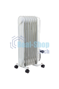 Обогреватель масляный MTX OCH-1500, белый, 1500 Вт, 15 м2, термостат