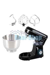 Миксер планетарный Endever Sigma-120, черный, мощность 1800 Вт, объем чаши 6 л, планетарная система смешивания, 2 шт/уп.