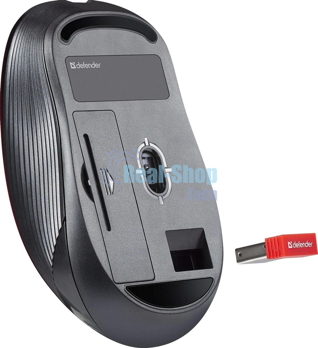 Мышь беспроводная Defender Gassa MM-105 бирюзовый, 1600 dpi, радиоканал, USB, кнопки - 6