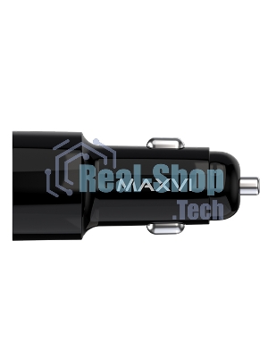 Автомобильное зарядное устройство Maxvi CCM-PS242 Plus T 2хUSB 2.4А + кабель Type-C 1м, черный