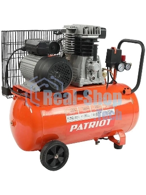 Компрессор поршневой ременной Patriot PTR 50-360I, 360 л/мин, 10 бар, 2200 Вт, 50 л, быстросъемный 1/4