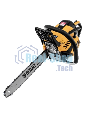 Пила цепная бензиновая Denzel DS-4516, шина 40 см, 45 см 3, 2,5 л.с., шаг 0,325, паз 1,5 мм, 64 зв