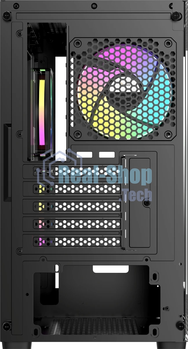 Компьютерный корпус Ocypus Gaммa C52 BK ARGB mATX/win/black/3 ARGB fans/no PSU/Tempered Glass