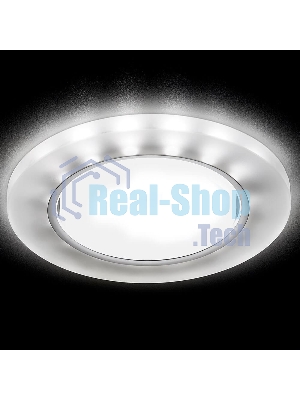 Встраиваемый точечный светильник G214 CH/WH хром/матовый GX53+3W(LED WHITE)