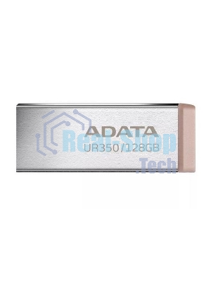 Флешка USB ADATA UR350 (UR350-32G-RSR/BG), 32G, USB 3.2, R/W 100/15, серебристый/коричневый