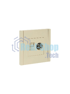 Розетка двойная TV+RJ45 кат.5E IEK FORTE&PIANO FP436 ваниль