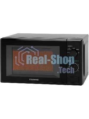 Микроволновая печь Starwind SWM5820 черный, 20 л, 700 Вт, переключатели - поворотный механизм