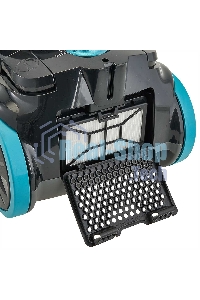 Пылесос DELTA LUX DL-0836 черный с бирюзовым