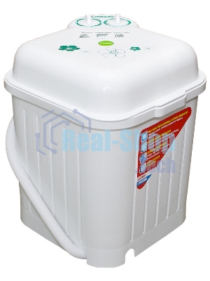 Стиральная машина Славда WS-35Е белая, загрузка вертикальная 3.5кг, класс: A+