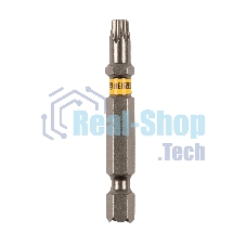 Набор бит Denzel TORX 25х50, сталь S2, шестигранный профиль, 10 шт.