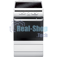 Плита электрическая Hansa FCCW54002 белый, конфорок 4 шт, духовка 68 л, 50 см x 85 см x 60 см
