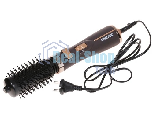 Фен-щётка Centek CT-2061 черный/золотистый, 1200 Вт, 50 мм