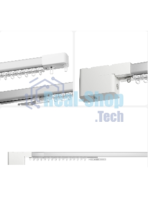Умный карниз для штор Яндекс, длина 1,8-3 м, работает с Алисой, Zigbee, YNDX-00591