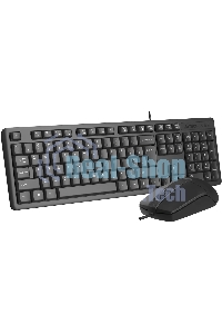 Комплект клавиатура + мышь A4Tech KR-3330S клав:черный мышь:черный USB