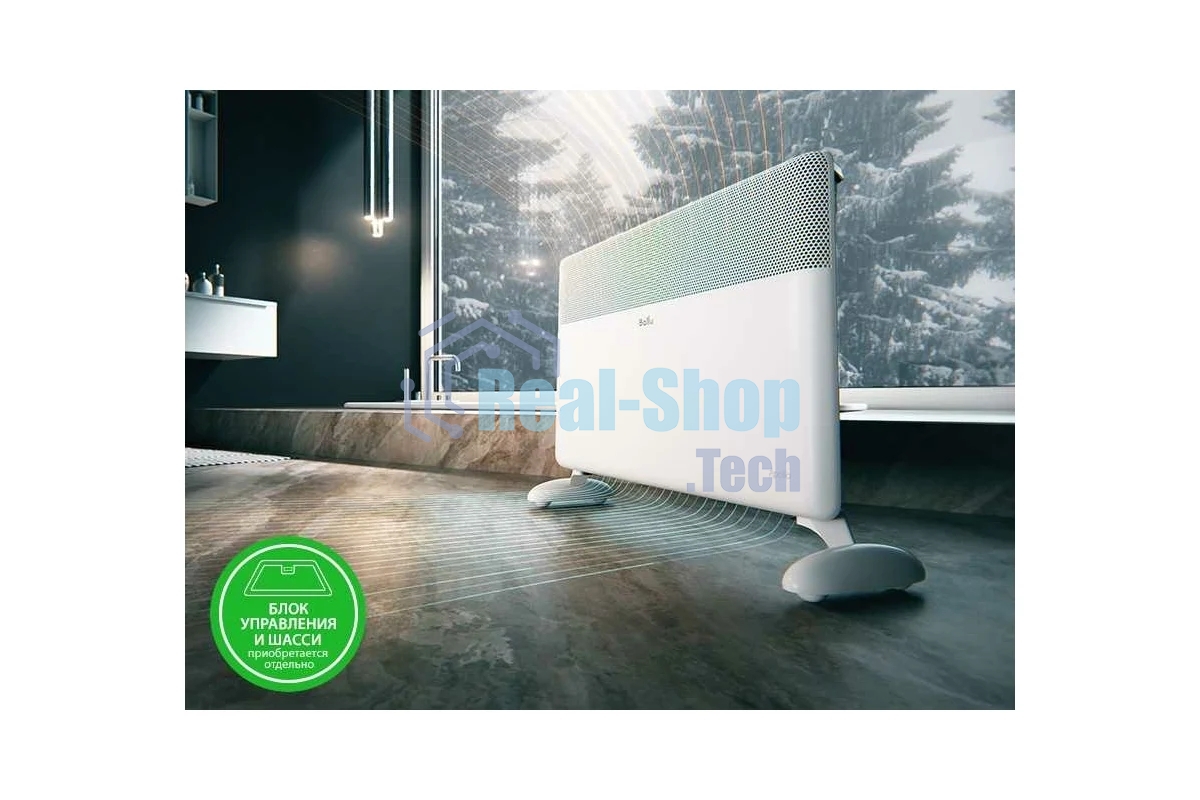 Модуль отопительный электрического конвектора Ballu Apollo Transformer BEC/AT-2000 белый, 2000 Вт, 25 м2, (для работы конвектора требуется блок управления)