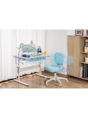 Кресло Cactus CS-CHR-3594BL голубой, ткань, 75 кг, механизм качания