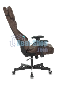 Кресло игровое Бюрократ VIKING KNIGHT LT10 FABRIC коричневый крестовина металл/пластик