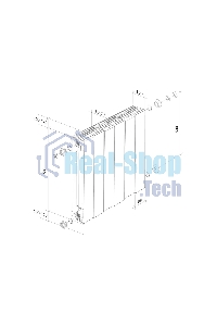 Радиатор биметаллический Royal Thermo PianoForte 500 Серебристый VR80 - 8 секц.