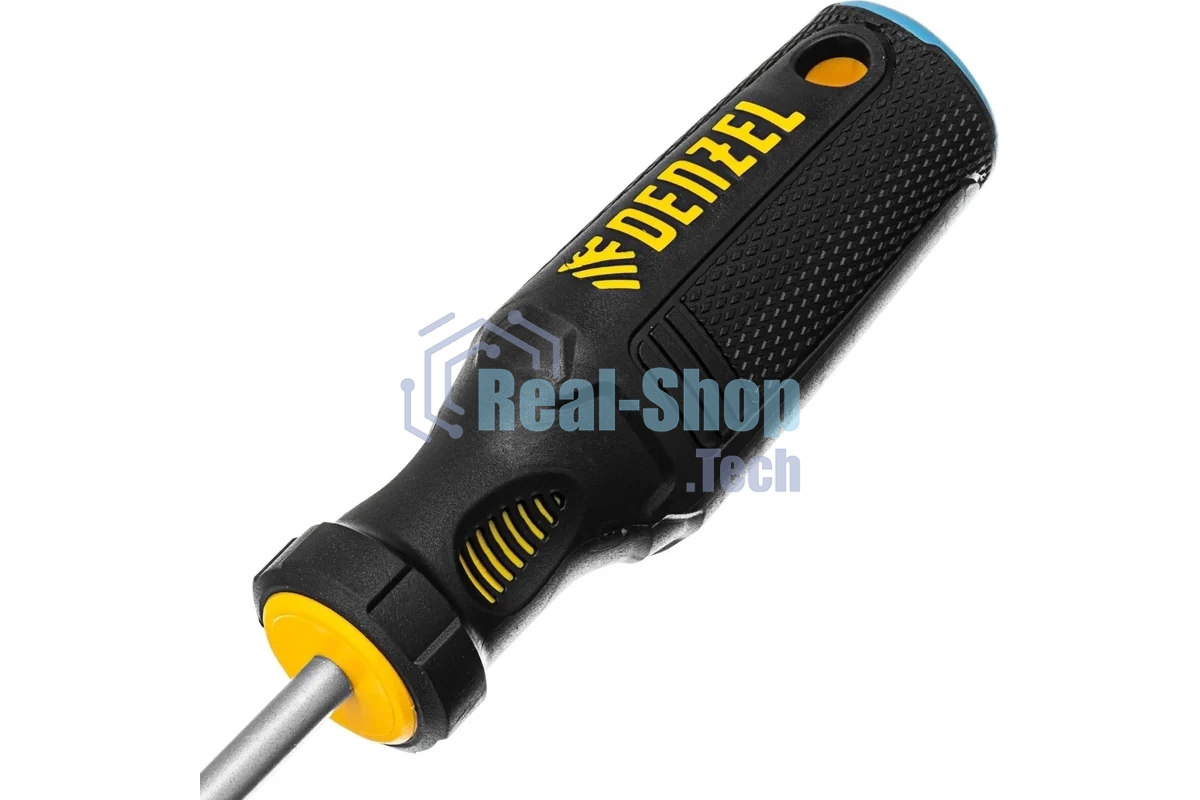 Отвертка Denzel SL6x100 мм, S2, 3к рукоятка