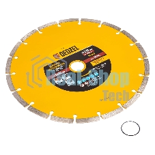 Диск алмазный отрезной Denzel ф230 х 22,2 мм, сегментный, сухое резание