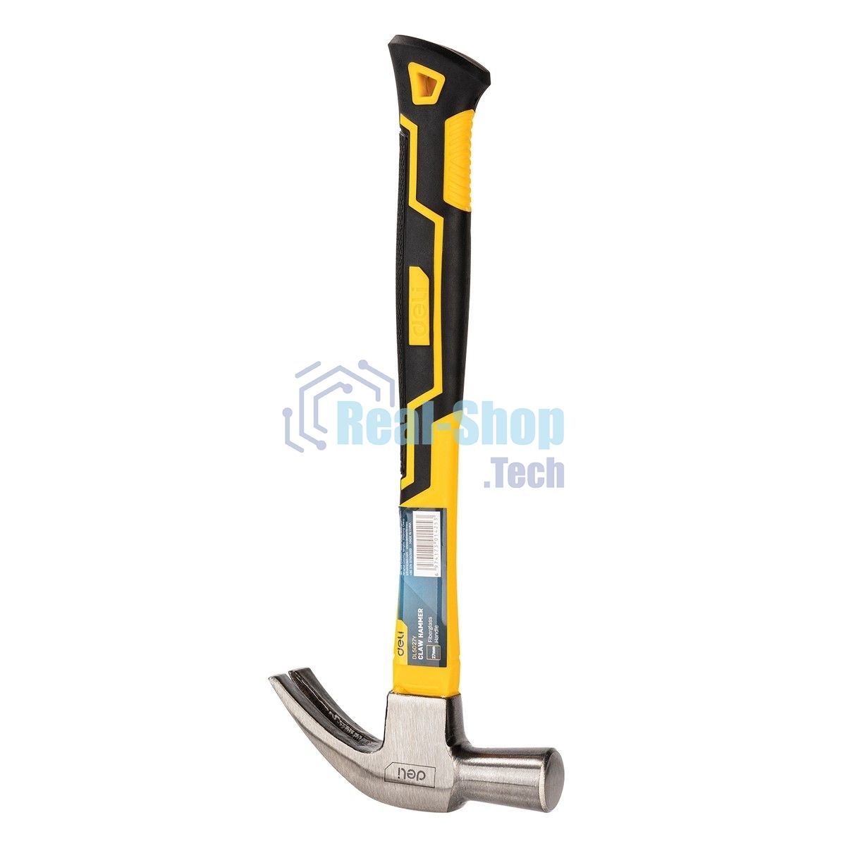 Молоток-гвоздодер Deli DL5027Y 500 гр Фибергласовая рукоять