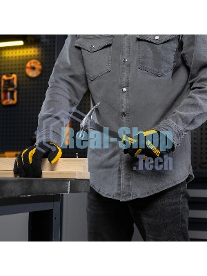 Молоток-гвоздодер Denzel 350 г, цельнометаллический, двухкомпонентная рукоятка