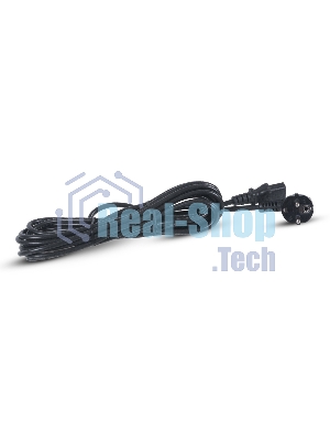 Кабель питания компьютера Cabeus PC-186-VDE-5M IEC 320 C13, вилка Schuko, 5 м, 10А, черный