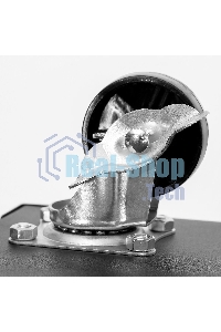 Тележка инструментальная трехсекционная на колесах Deli DL433013 510x260x580мм, до 90кг, толщина полки 0,6мм, толщина стойки 1мм