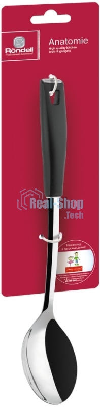 Ложка поварская Rondell 645-RD Anatomie (нерж. сталь 18/10. Максим. темпер. нагрева 210°C)