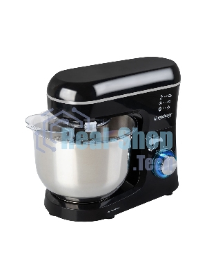 Миксер планетарный Endever Sigma-120, черный, мощность 1800 Вт, объем чаши 6 л, планетарная система смешивания, 2 шт/уп.