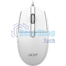 Мышь проводная Acer OMW401 белый, 2000 dpi, USB, кнопки - 4