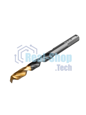 Сверло по металлу Denzel 9 мм, HSS-Tin, Golden Tip, 8 шт.