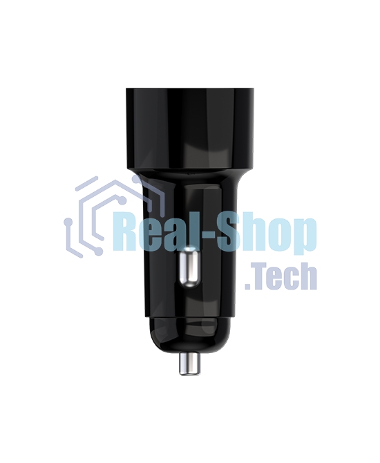 Автомобильное зарядное устройство Maxvi CCM-PS242 Plus T 2хUSB 2.4А + кабель Type-C 1м, черный