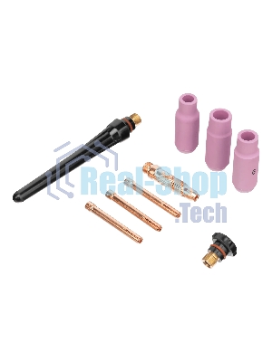 Горелка сварочная Denzel TIG WP17V, прямое подключение к баллону, 4 метра