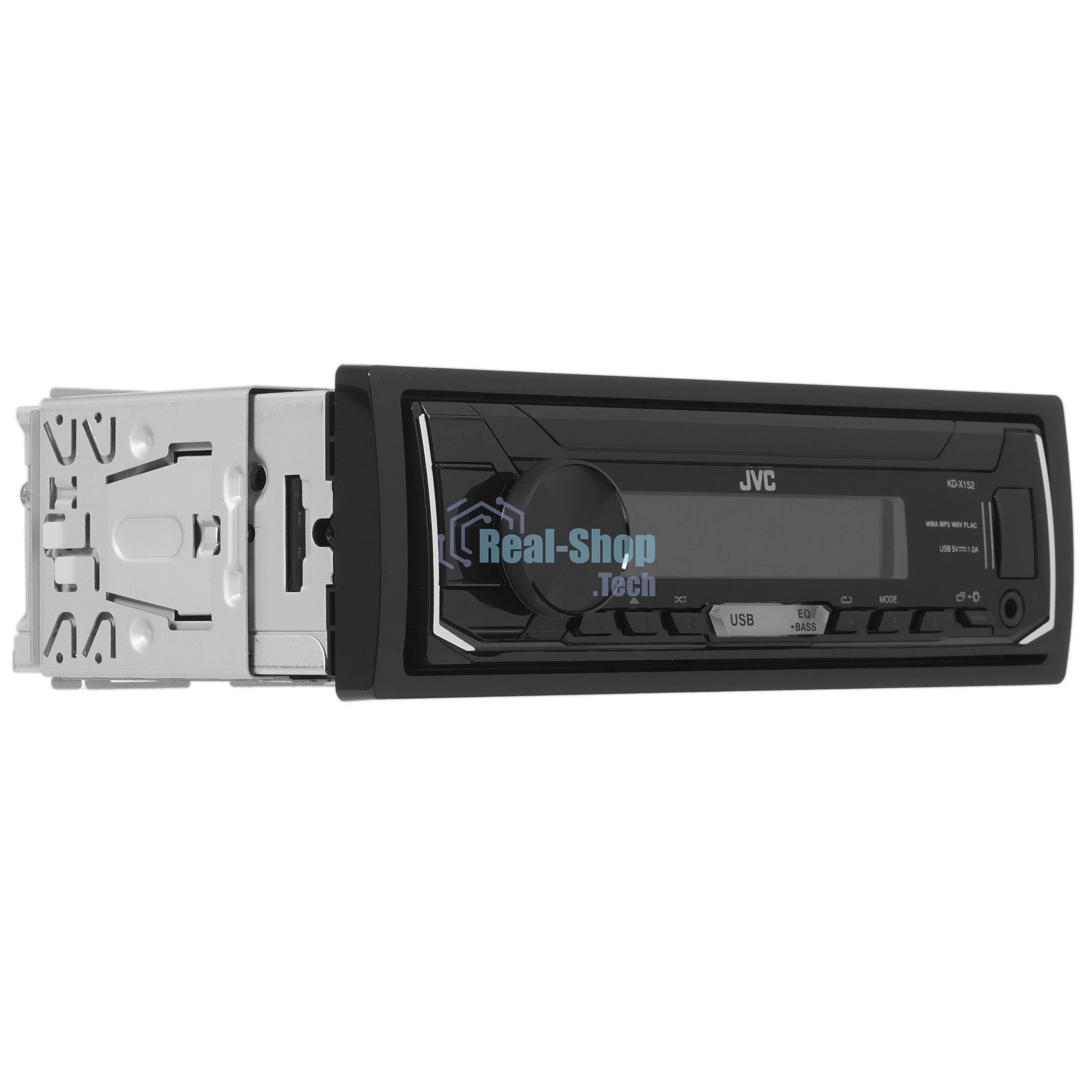 Автомагнитола JVC KD-X152M, 1 DIN, USB Type-A, AUX, съёмная панель