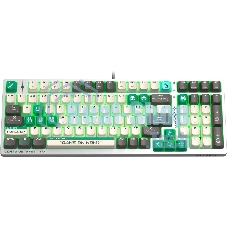 Клавиатура проводная A4Tech Bloody S98 Pixels Green USB белый/бежевый