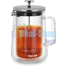 Френч-пресс с двойными стенками 1,0 л Rondell RDS-1824 Eletto