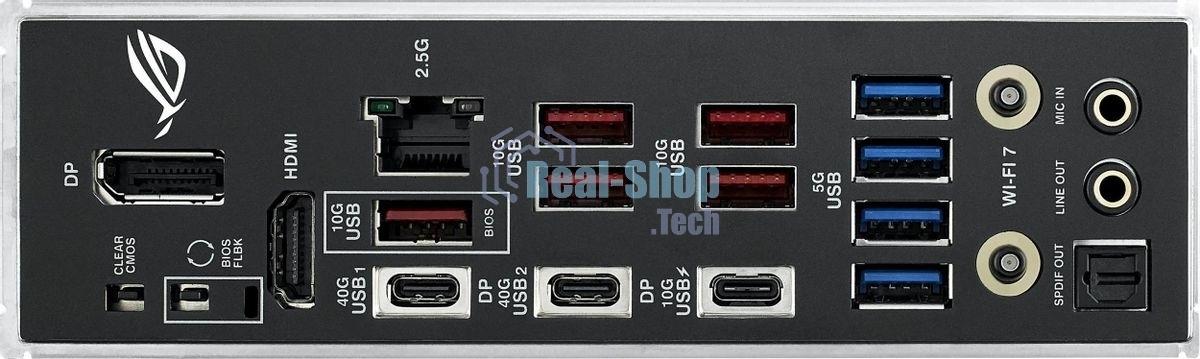 Материнская плата ASUS ROG STRIX X870-F GAMING WIFI, AM5, AMD X870, 4xDDR5, 2xSATA, 4xM.2, 1xPCI-E 5.0 x16, 1xPCI-E 4.0 x4, 1xHDMI, 1xDP, 2xUSB-C USB4, 1xUSB-C 10Gbps, 5xUSB-A 10Gbps, 4xUSB-A 5Gbps, 1x 2.5Gb LAN, 2x3.5 мм, 7.1, ATX