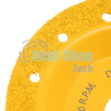 Чашка твердосплавная зачистная Denzel 125 мм, плоская, мелкое зерно #32