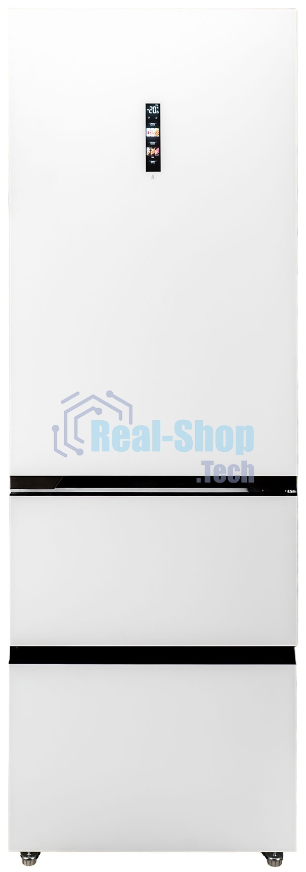 Холодильник DeLonghi DMFS 19PINF BB MATTEO белый трехкамерный 279/166л морозилка снизу, No Frost