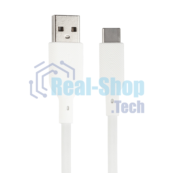 Кабель QUMO 32958 USB-A на Type-C, силиконовый, 1м, 3A, 18W (белый)