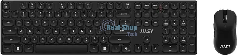 Комплект клавиатура+мышь MSI Forge K210 Combo беспроводной, USB, 1600 DPI, чёрный