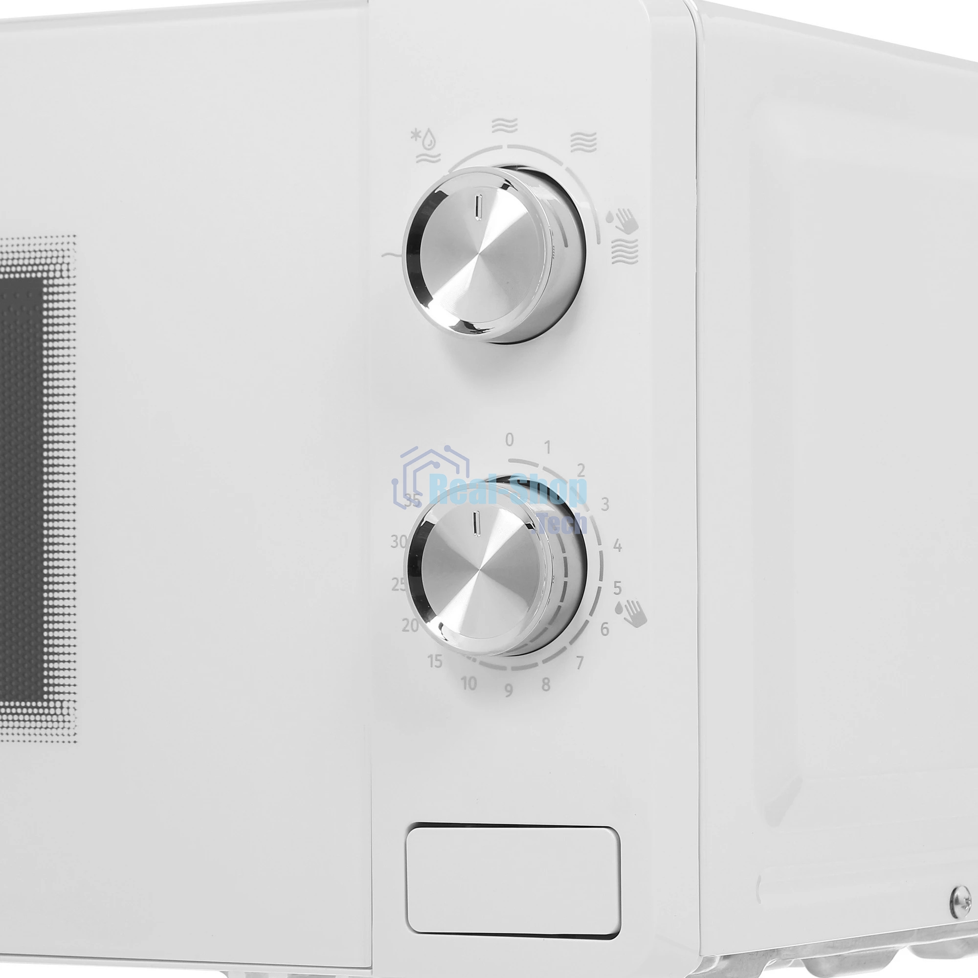 Микроволновая печь Gorenje MO20E1W2 белый, 20 л, 800 Вт, переключатели - поворотный механизм