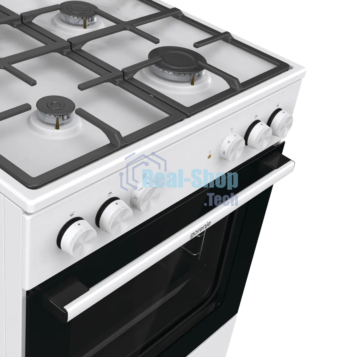 Плита комбинированная Gorenje GK6A40WFFM белый, конфорок 4 шт, духовка 71 л, 60 см x 85 см x 60 см