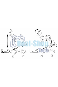 Кресло руководителя Бюрократ CH-993-LOW/M01 черный M01, низкая спинка, сетка, крестовина хром
