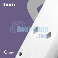 Сетевой фильтр Buro 500SH-1.8-UPS-W 1.8м, 5 розеток, белый, коробка