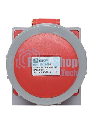 Розетка стационарная наружная EKF 1152 ps-1152-16-380 PROxima 3Р+РЕ+N 16А 380В IP67